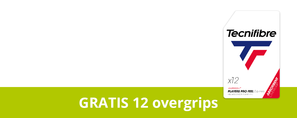 T-FIGHT tennisracket met gratis 12 overgrips