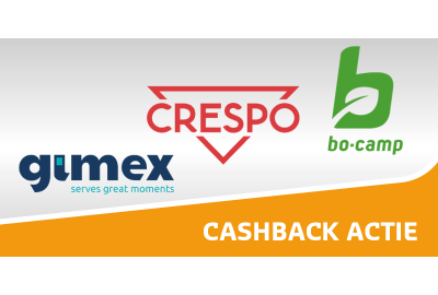 Cashback 10-daagse Bo-Camp, Crespo en Gimex