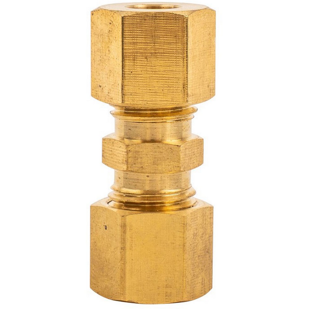 DWS rechte knelkoppeling 8 mm messing 