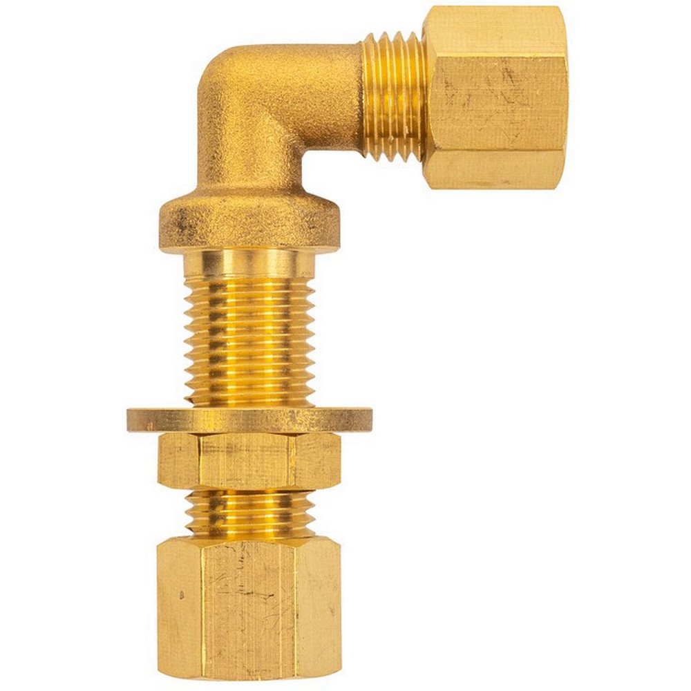 DWS haakse schotkoppeling 8 mm messing 