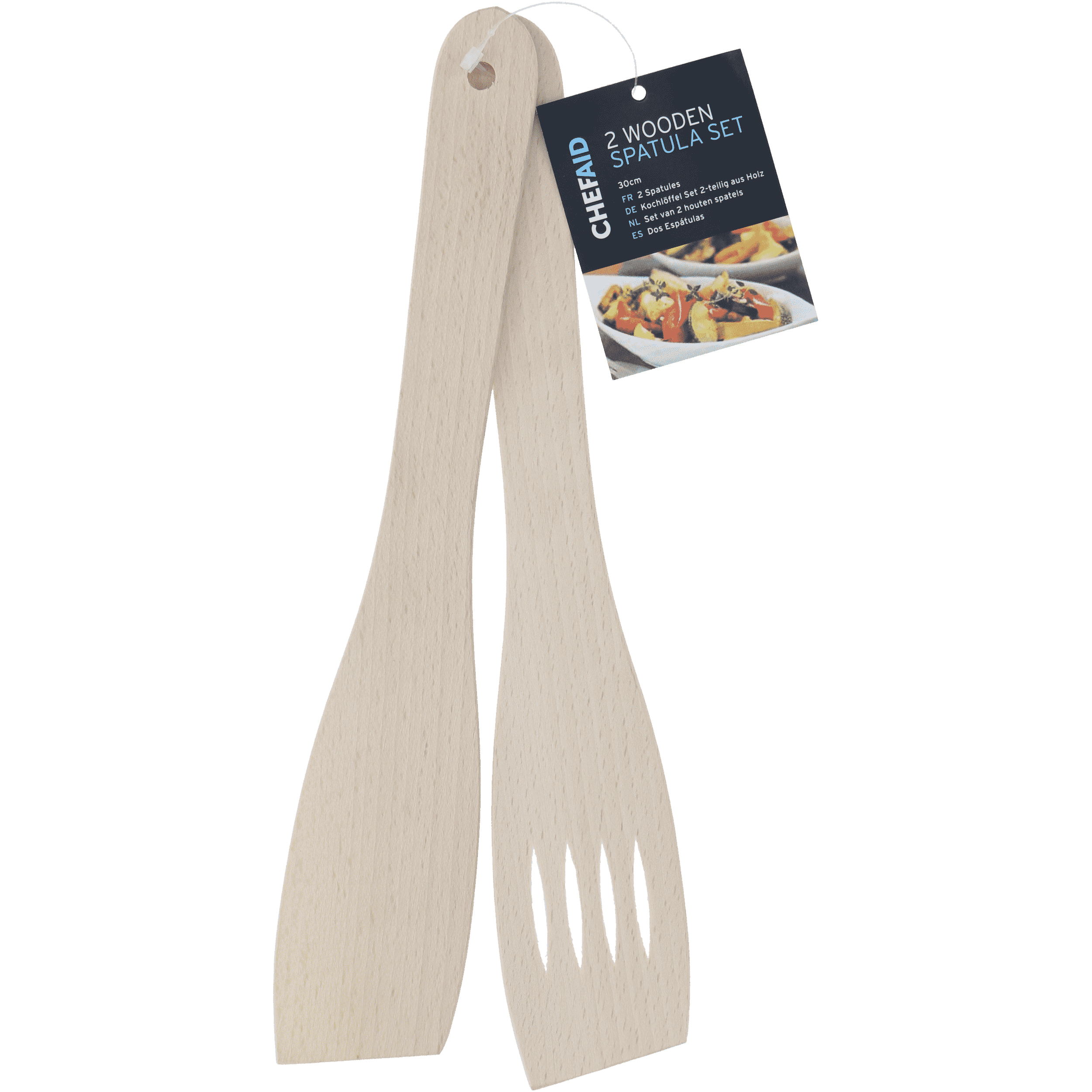 Chef Aid Houten spatels 2 stuks 