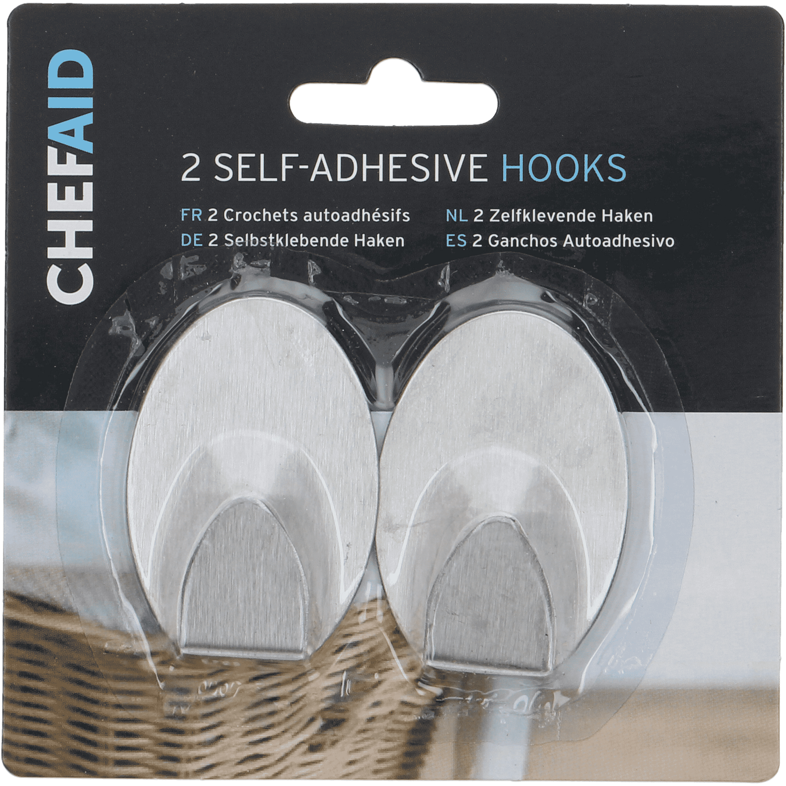 Chef Aid Plakhaken RVS 2 stuks 