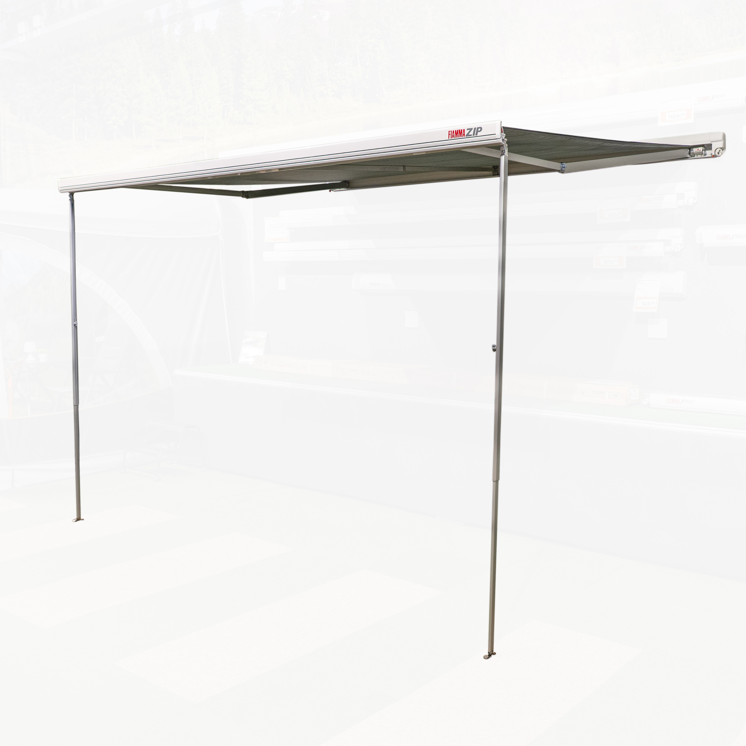 Fiamma F45L ZIP 400 cassetteluifel polar white -  Royal Grey