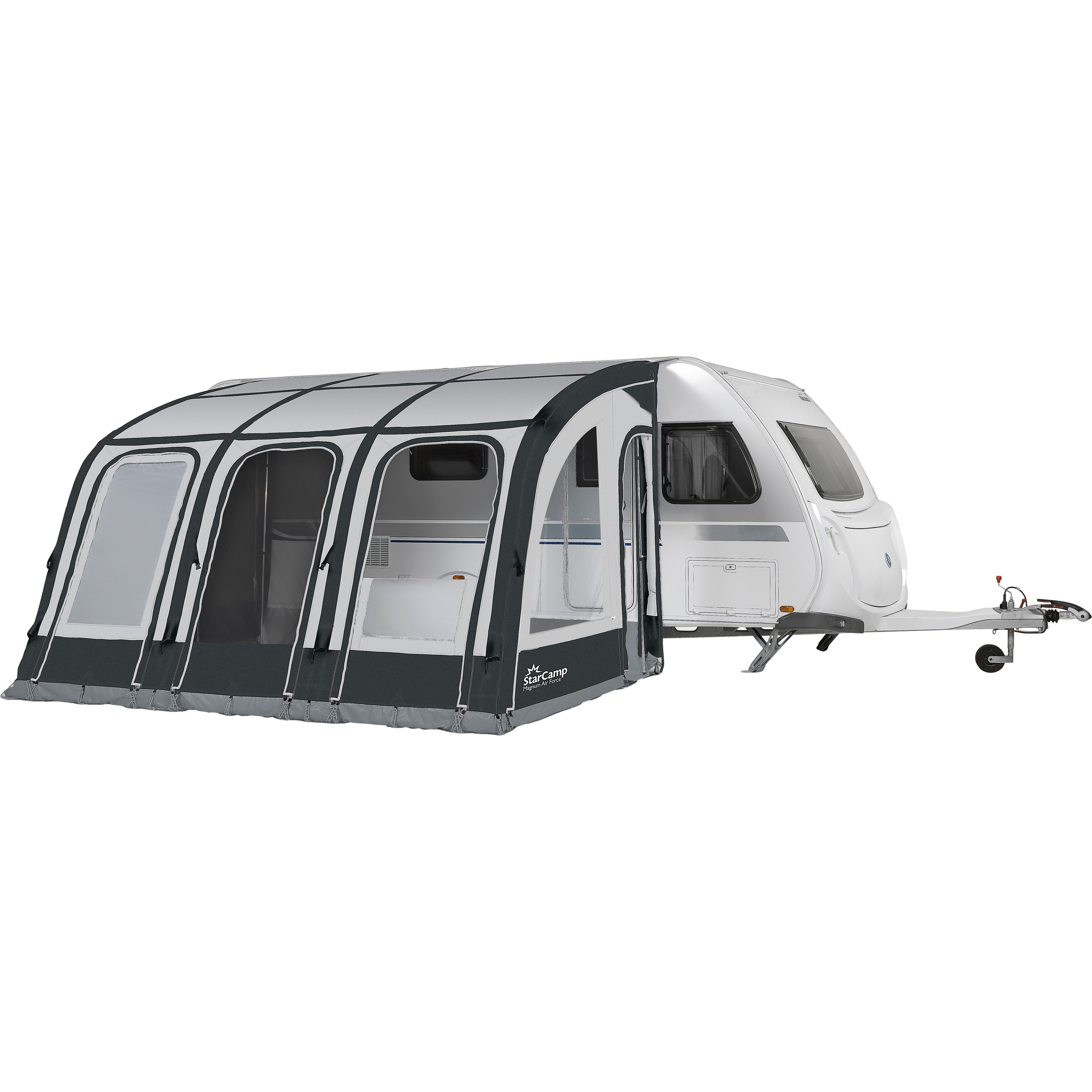 Doréma StarCamp Magnum Air Force 390 Klimatex deeltent opblaasbaar frame anthracite