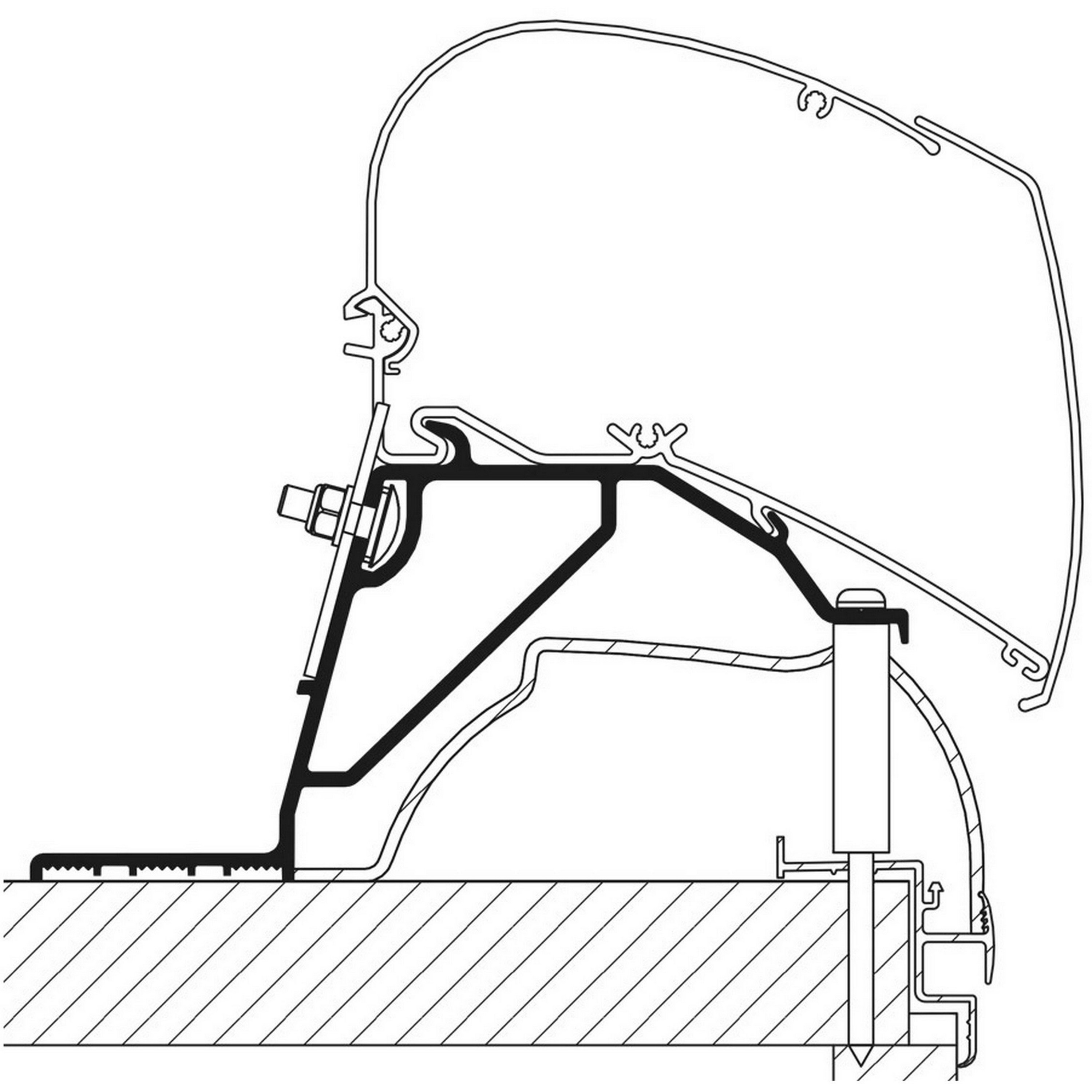 Thule Hobby Caravan 2014 - 2024 dakadapter 
