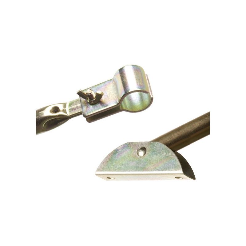 Campking Stormstok met voet staal 28 / 25 mm 170 - 260 cm 