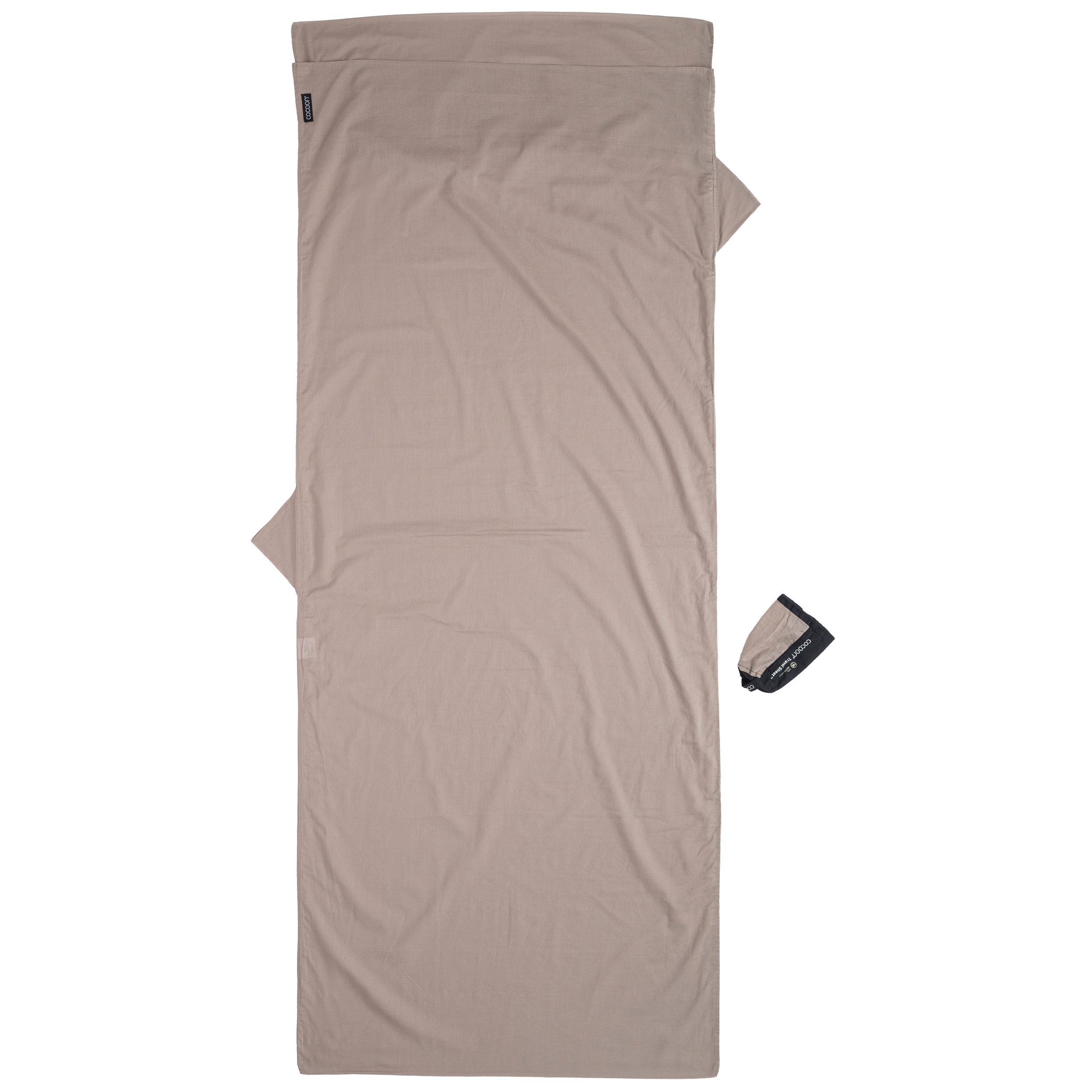 Cocoon TravelSheet Egyptisch katoenen lakenzak khaki 