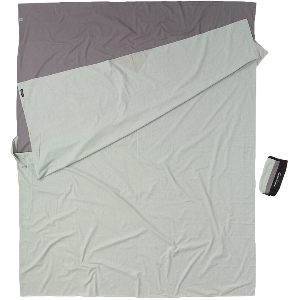 Cocoon TravelSheet 2-persoons katoenen lakenzak elephant grey