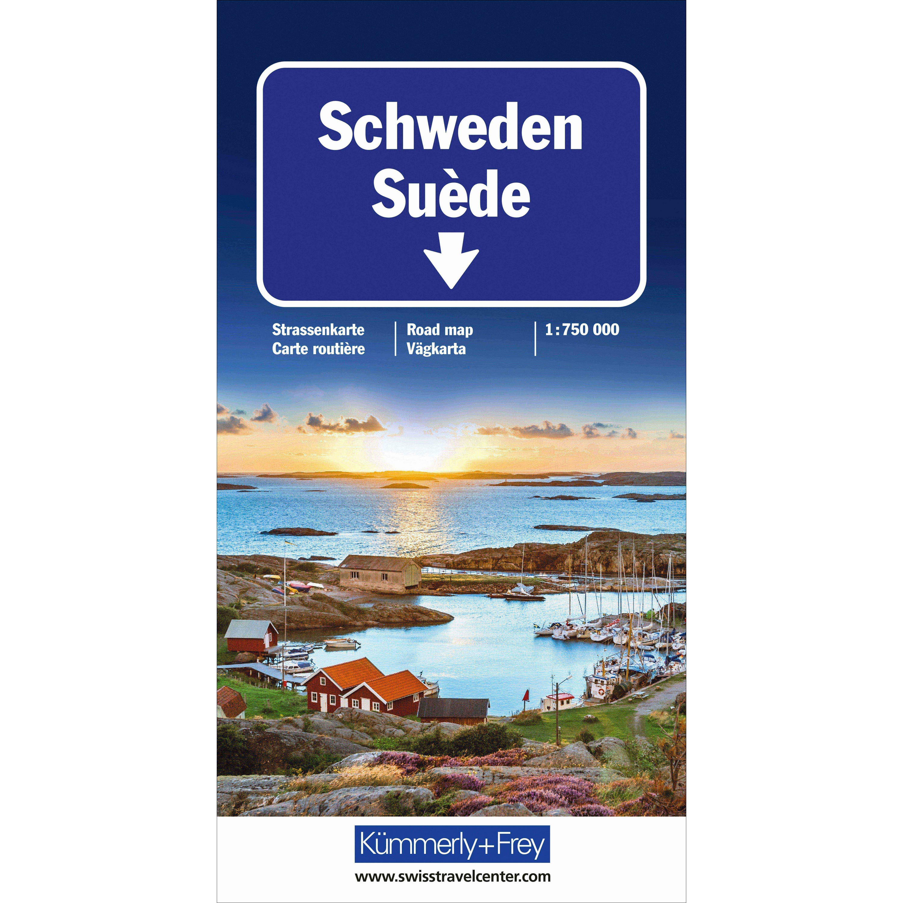 Kümmerly & Frey Zweden wegenkaart 