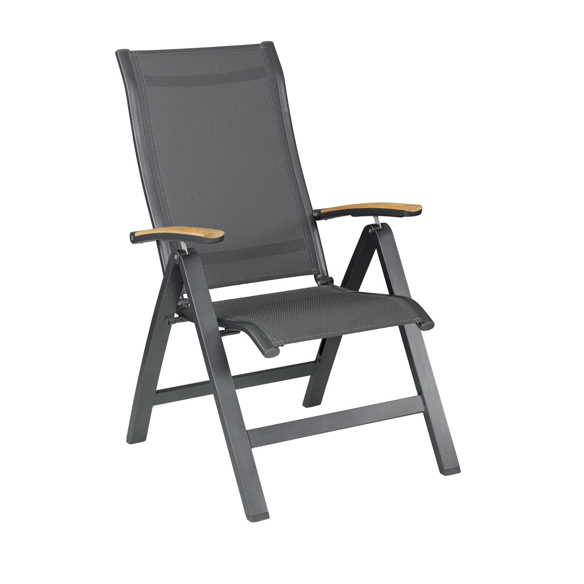 Kettler Altura Curve verstelbare tuinstoel anthracite 