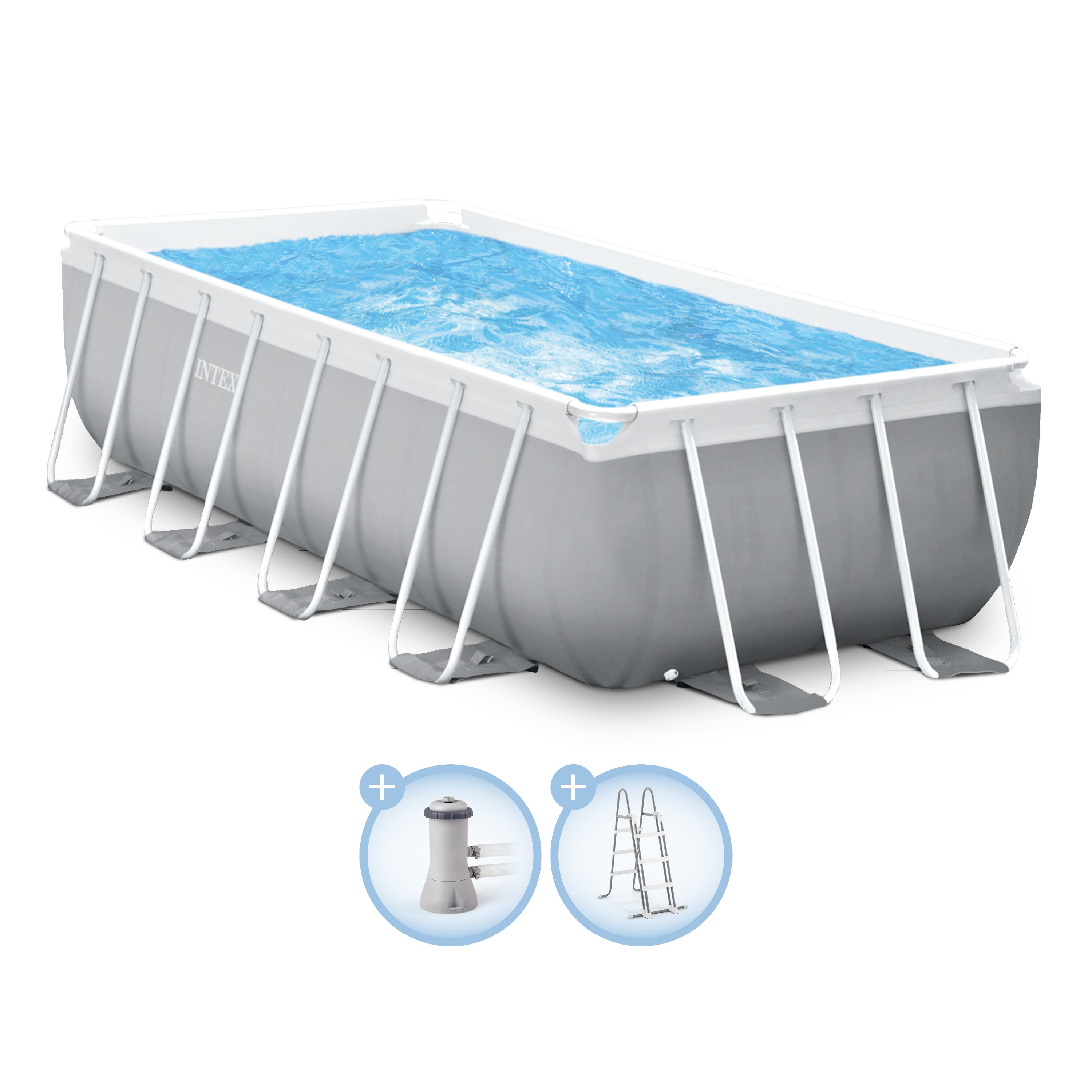 Intex Prism rectangular frame opzetzwembad 400 x 200 x  122 cm