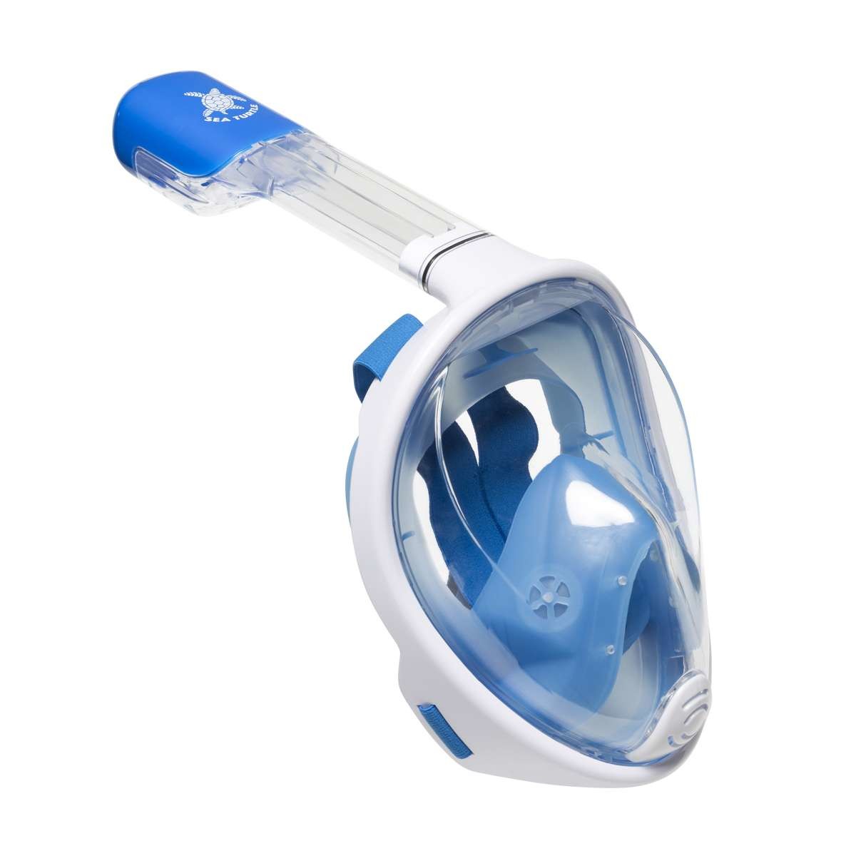 Aqua Lung Sport Sea Turtle Full Face snorkelmasker white blue - S - M