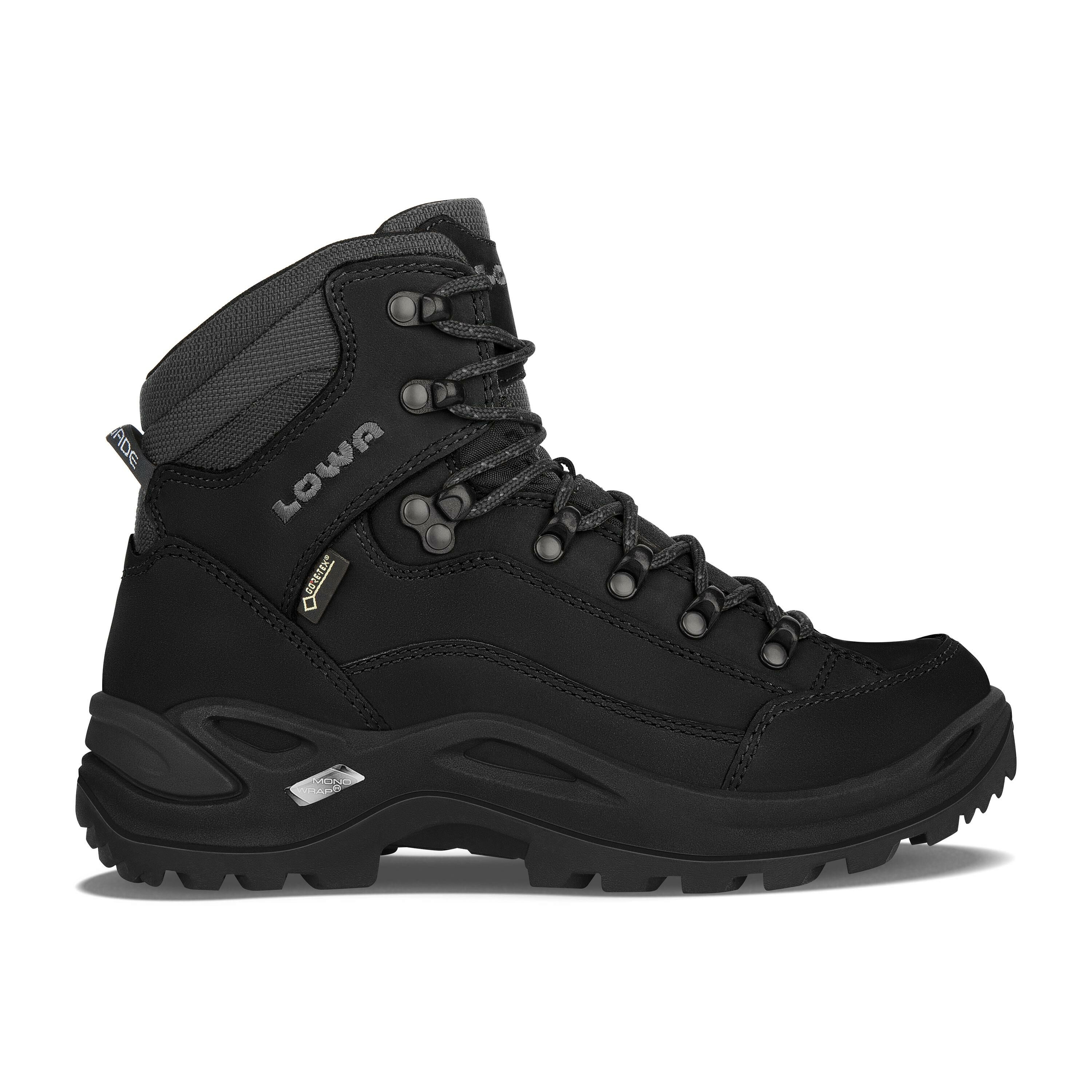 LOWA Renegade GTX Mid wandelschoenen dames deep black 