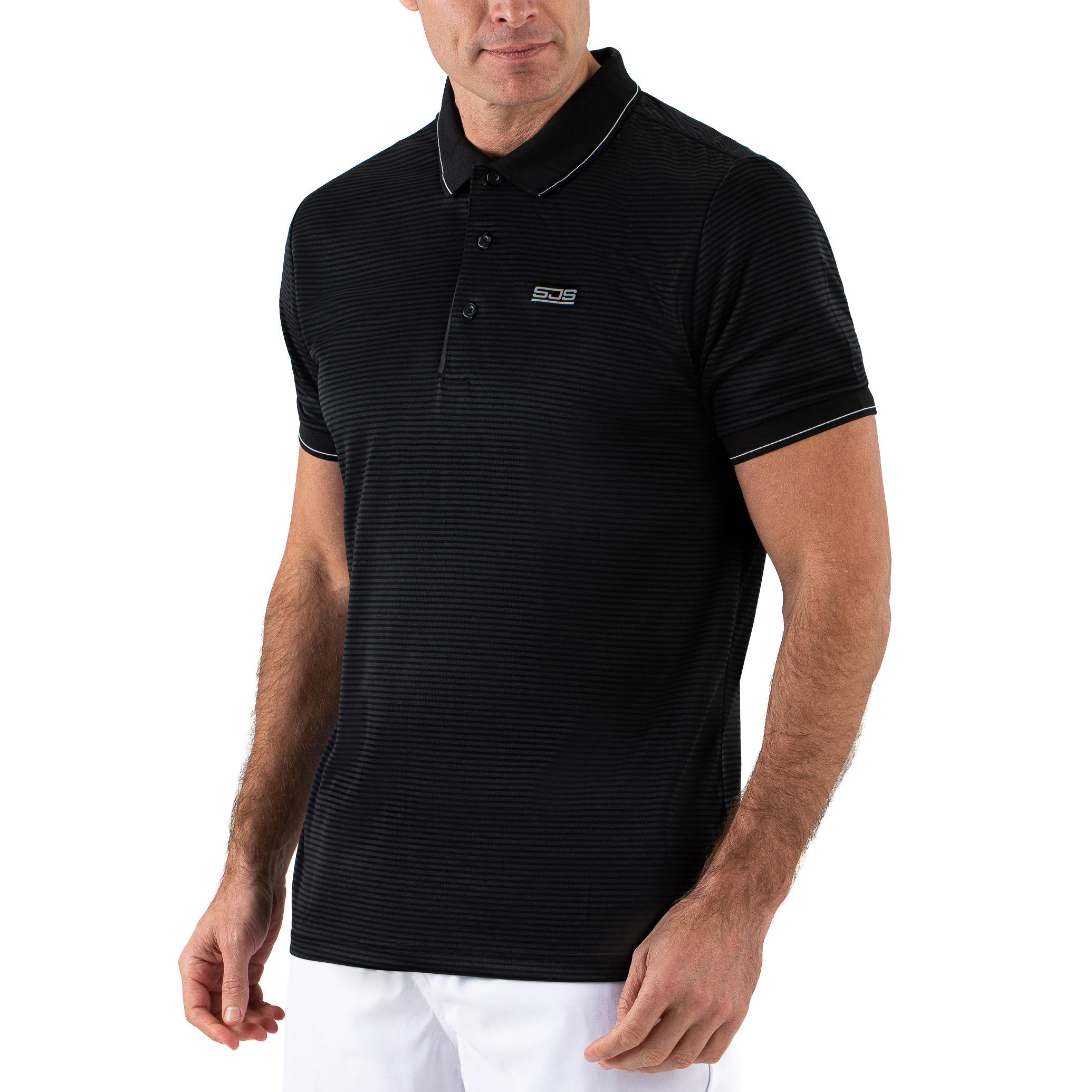 Sjeng Sports Grand polo heren black 
