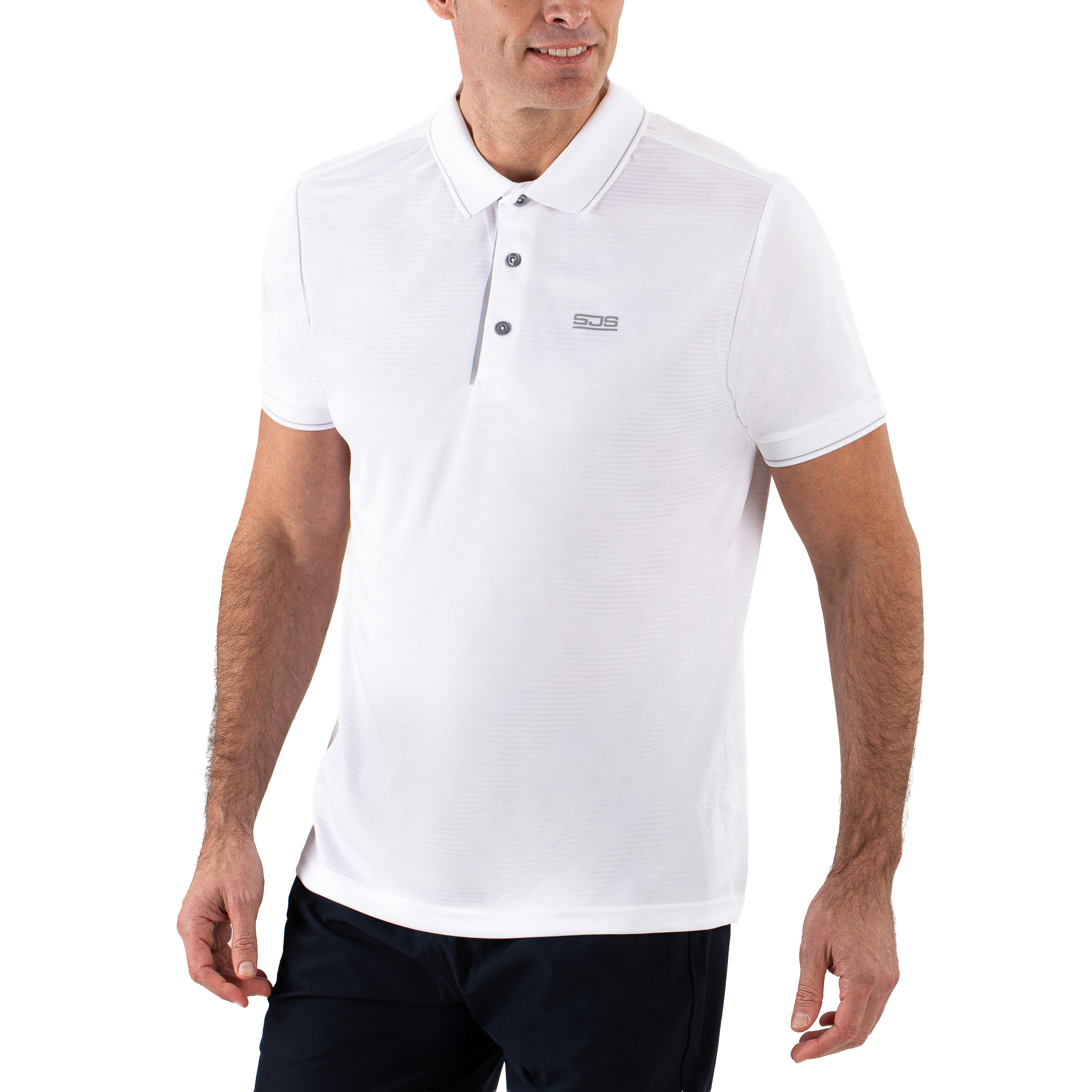 Sjeng Sports Grand polo heren real white 