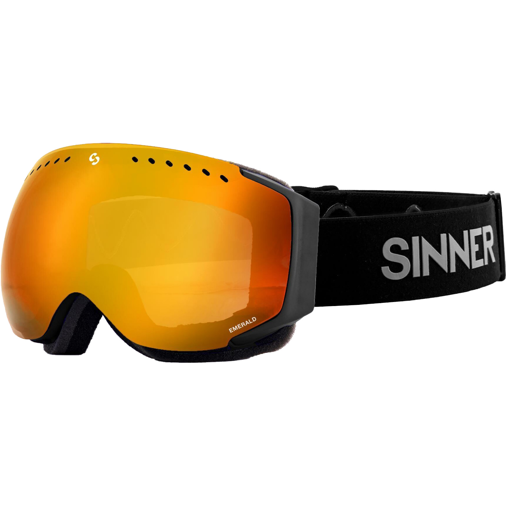 SINNER EMERALD skibril matte black 