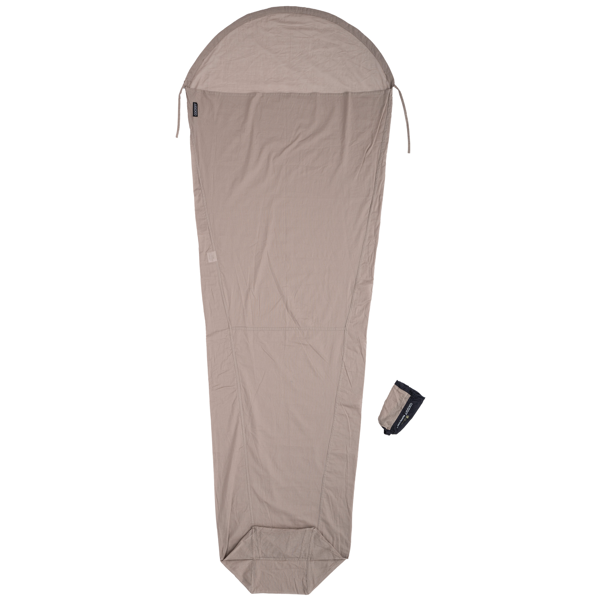 Cocoon Mummyliner Egyptisch katoenen lakenzak khaki 