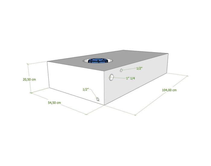 Kraftstofftank 120 Liter für MB-Trac | 1089 Kraftstofftank 120 Liter für MB-Trac | 1089