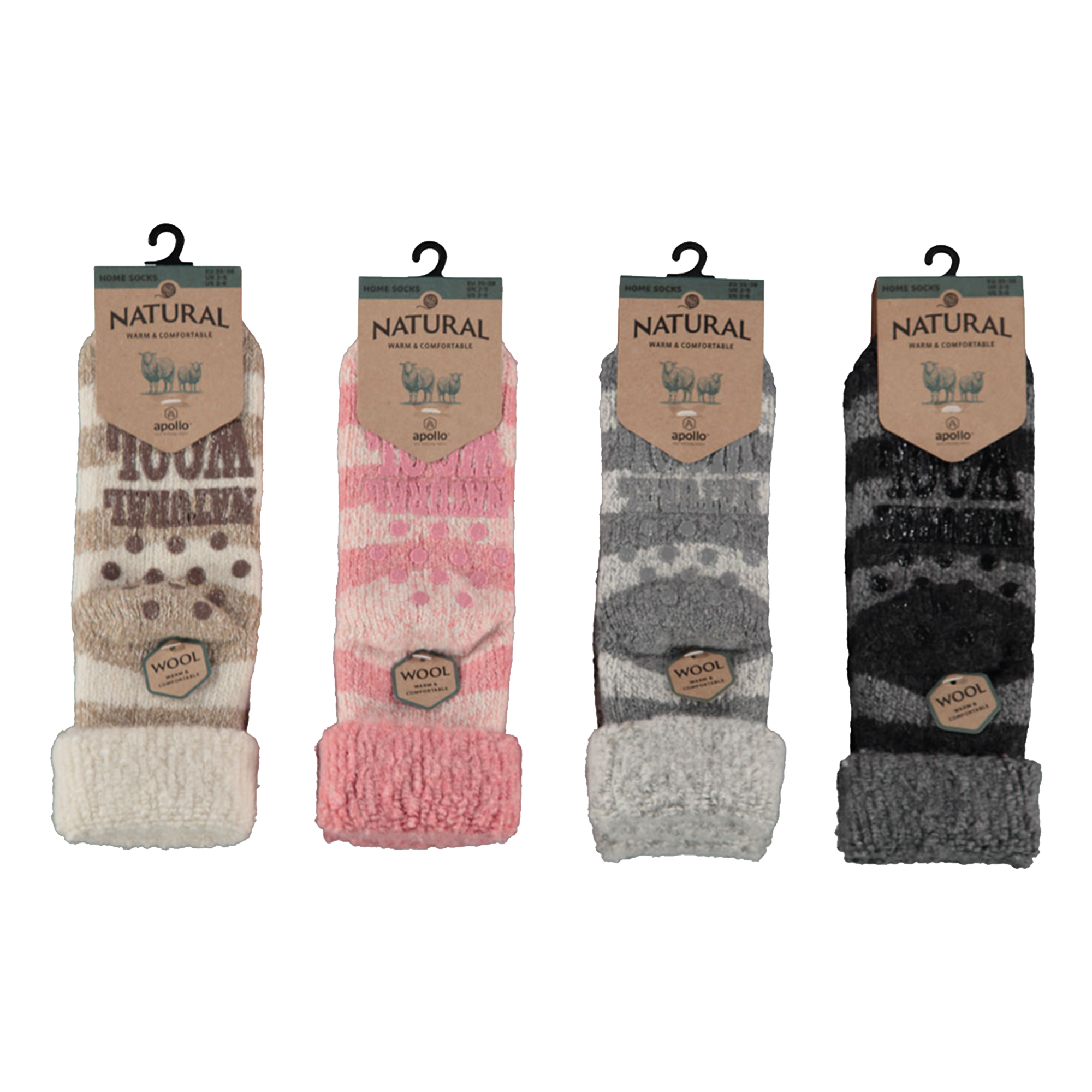 Apollo Wool Home sokken dames grey 
