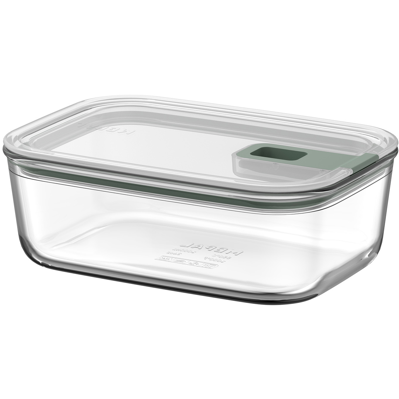 Mepal Easyclip vershouddoos glas 1 liter nordic sage 