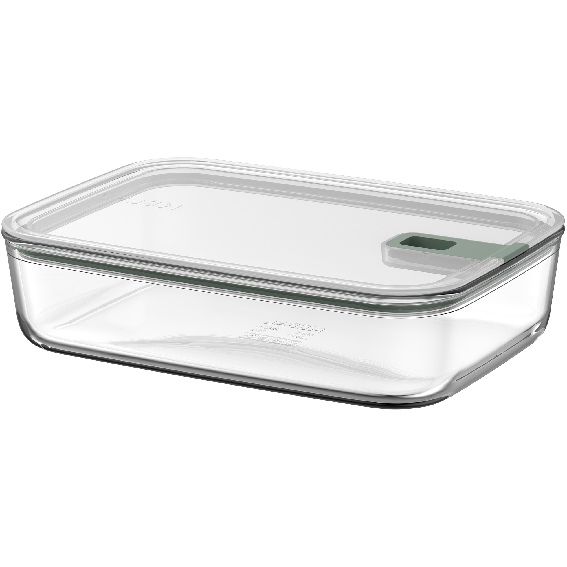 Mepal Easyclip vershouddoos glas 2,25 liter nordic sage 