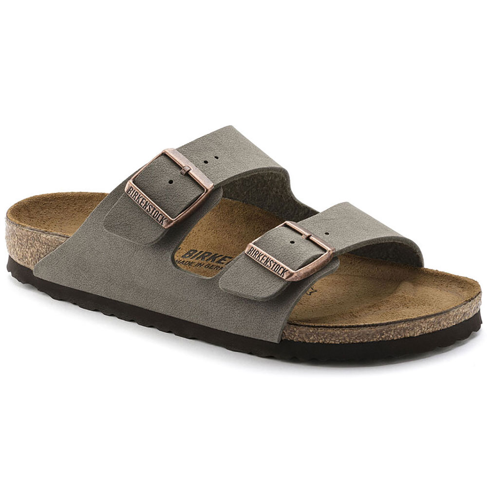 Birkenstock Arizona slippers smal heren stone