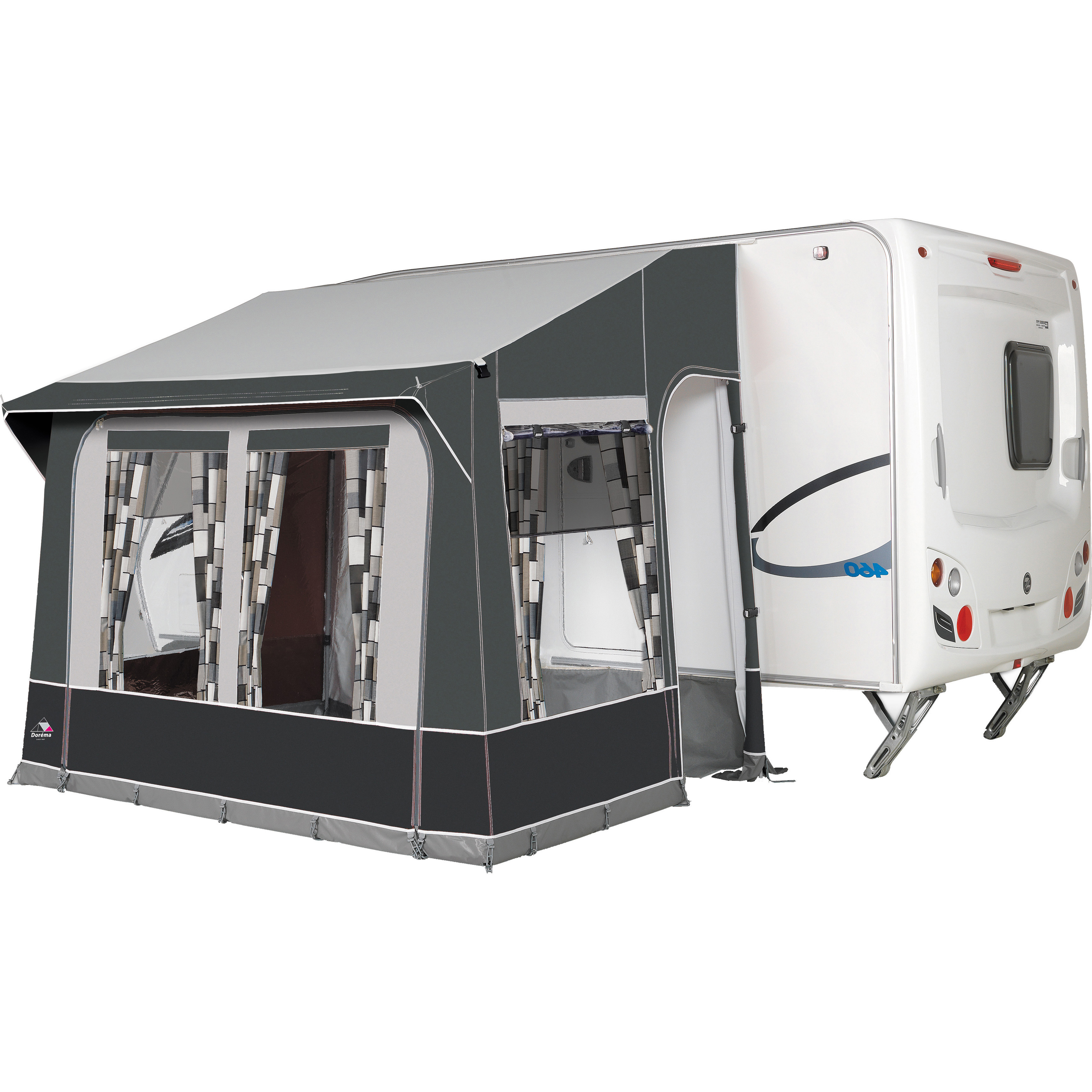 Doréma Quattro 275 x 200 cm deeltent 28 mm aluminium frame anthracite
