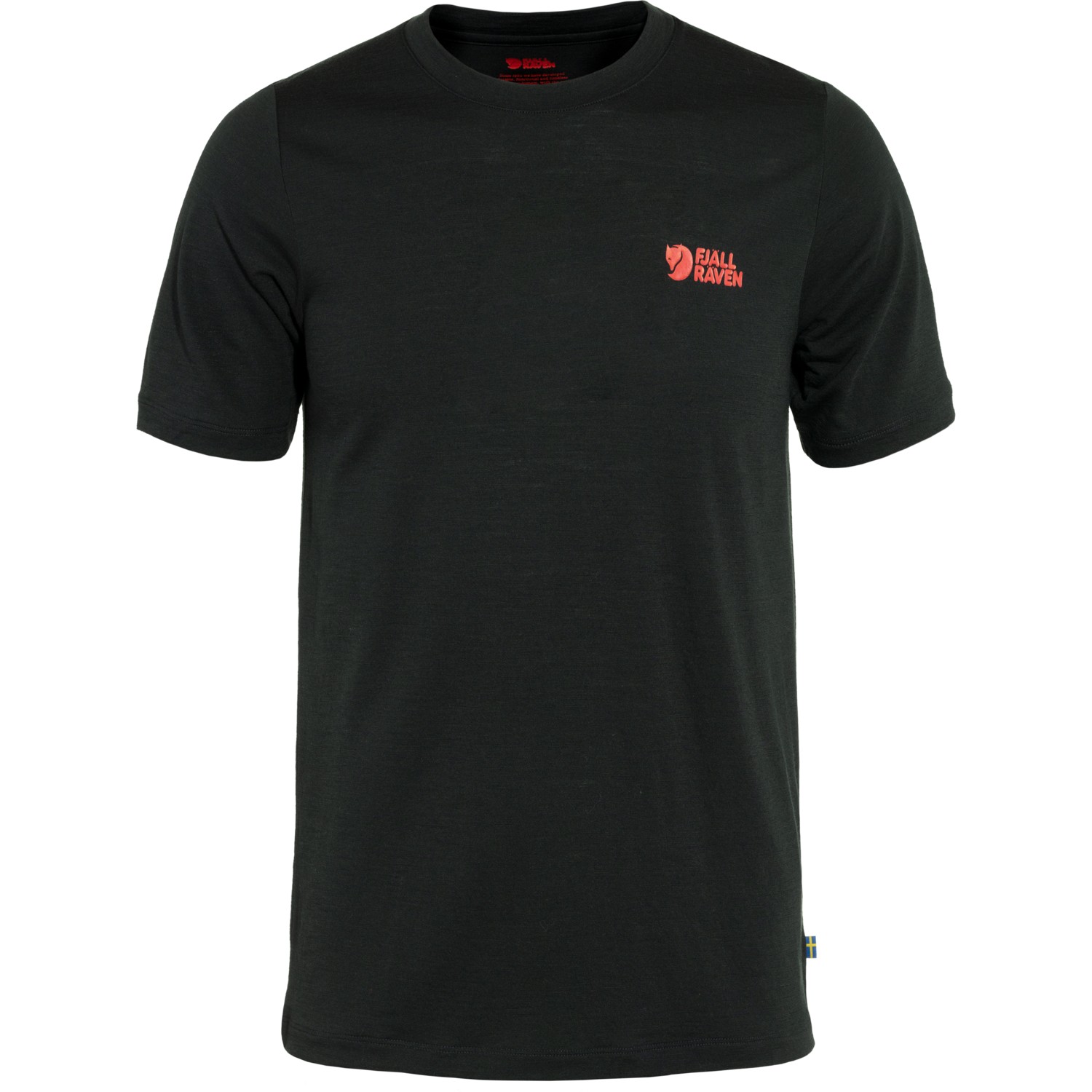 Fjällräven Abisko Wool Logo SS shirt heren black 
