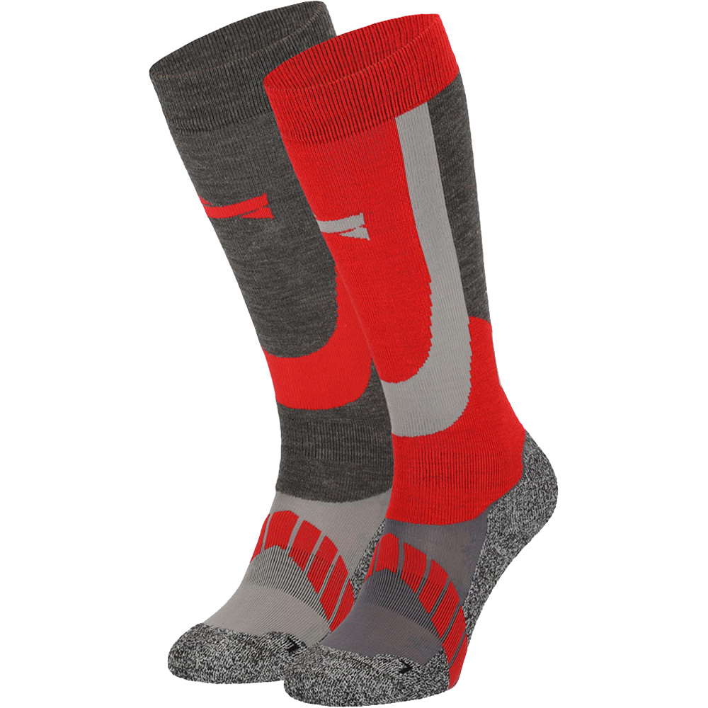Xtreme Sockswear skisokken multi red 2-Pack 