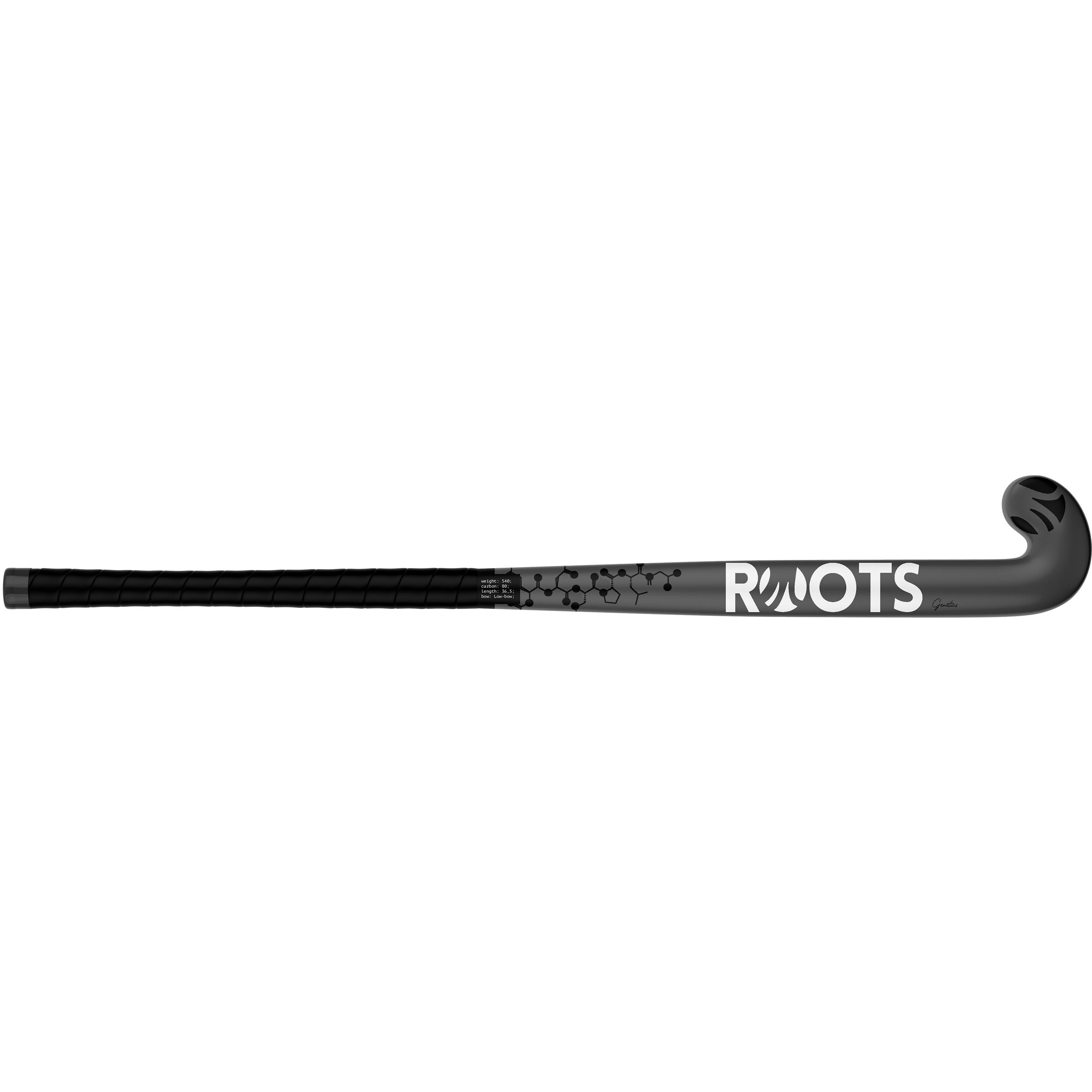 Roots Genetics 80 Extreme Low Bow hockeystick grey black - 36,5 inch