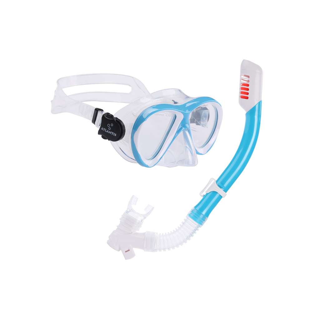 Atlantis Waikiki Combo snorkelset junior blue white 