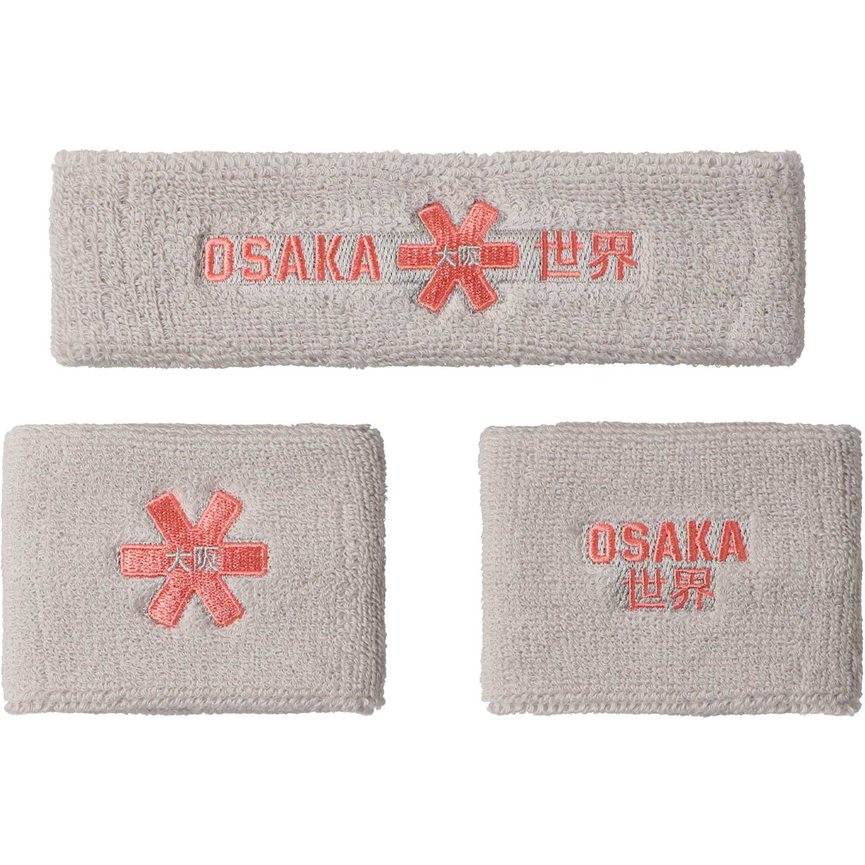 Osaka 13640 2.0 zweetband set grey 