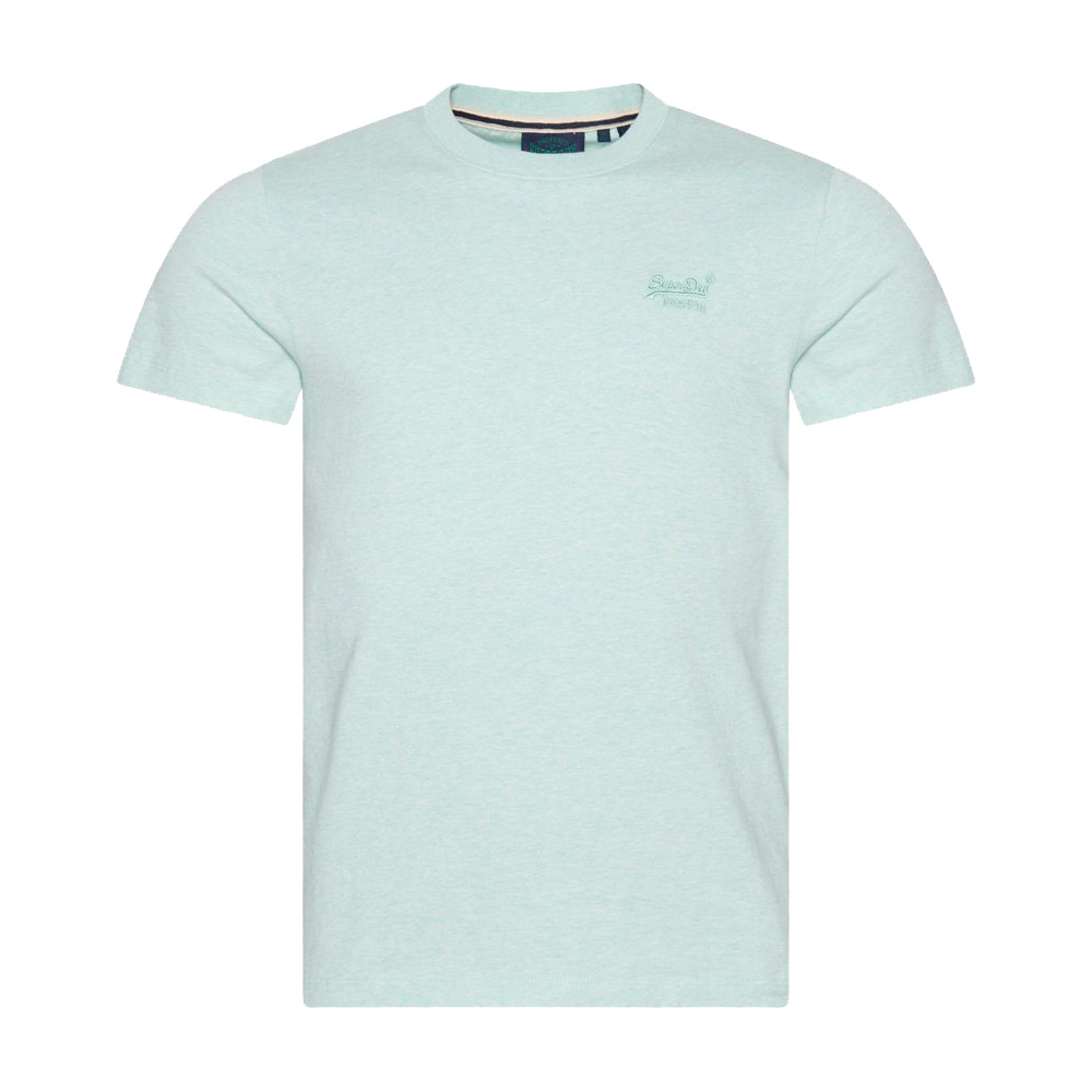 Superdry Essential Logo shirt heren light mint green marl 
