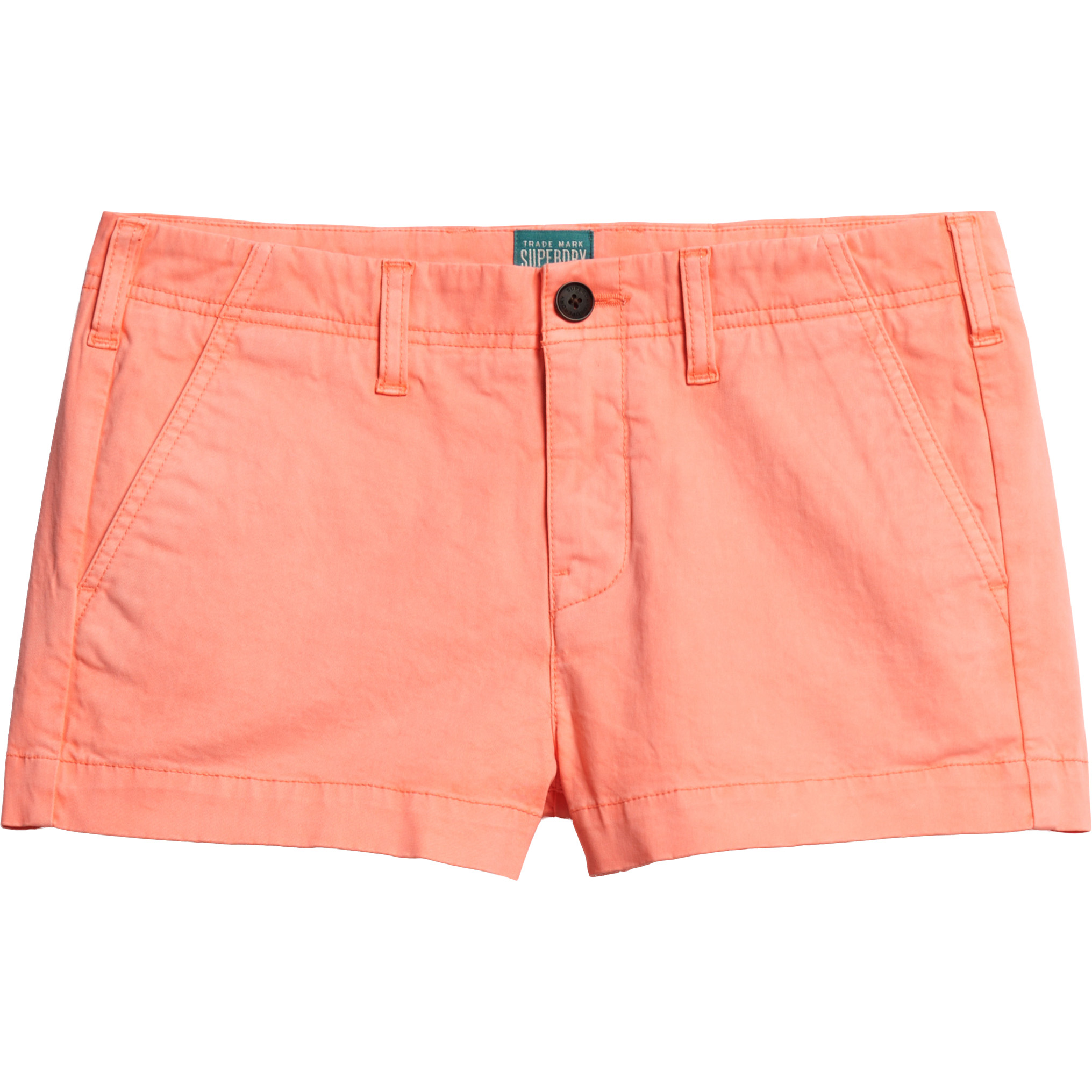 Superdry Chino Hot short dames neon red 
