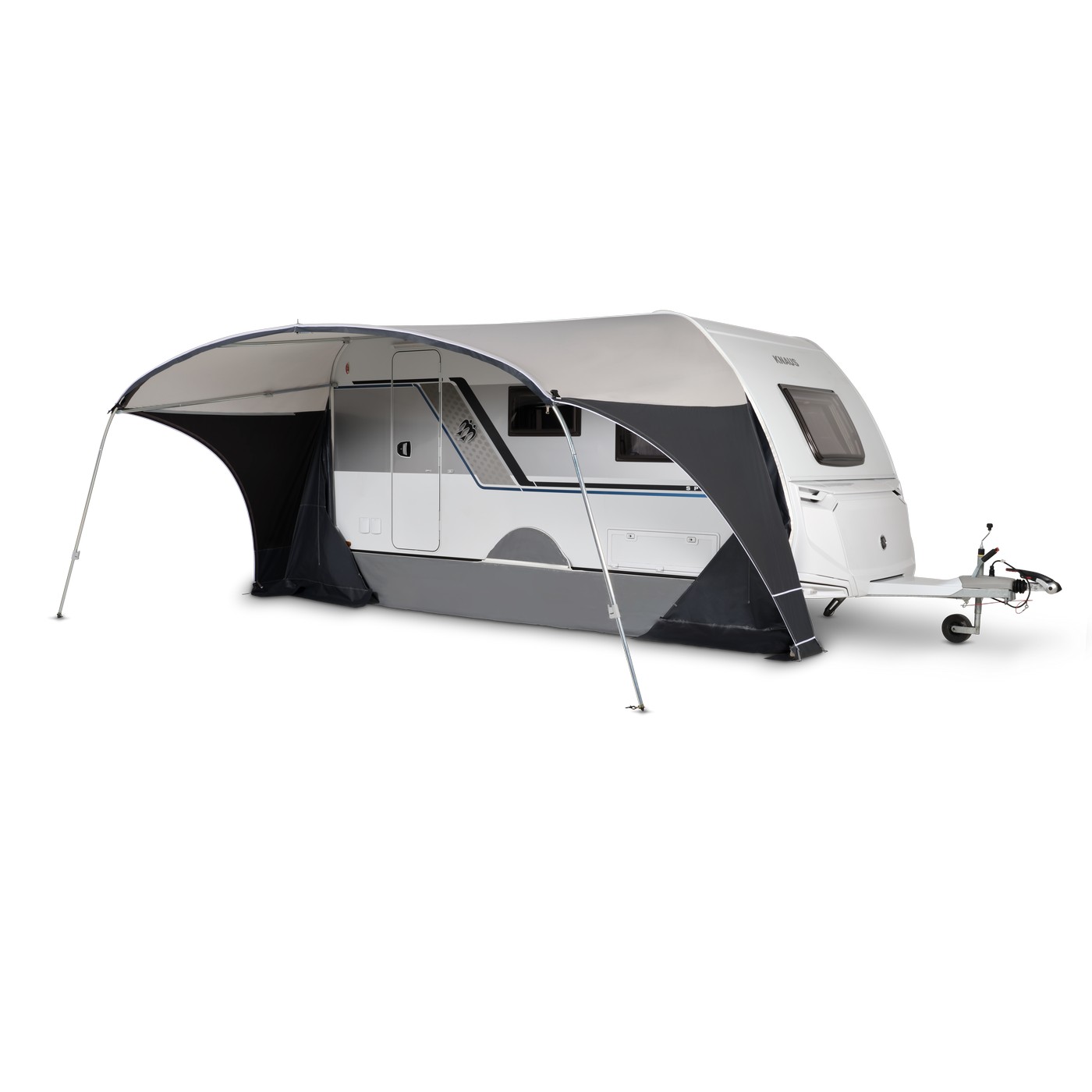Doréma Porto caravanluifel 28 mm stalen frame antraciet  grijs
