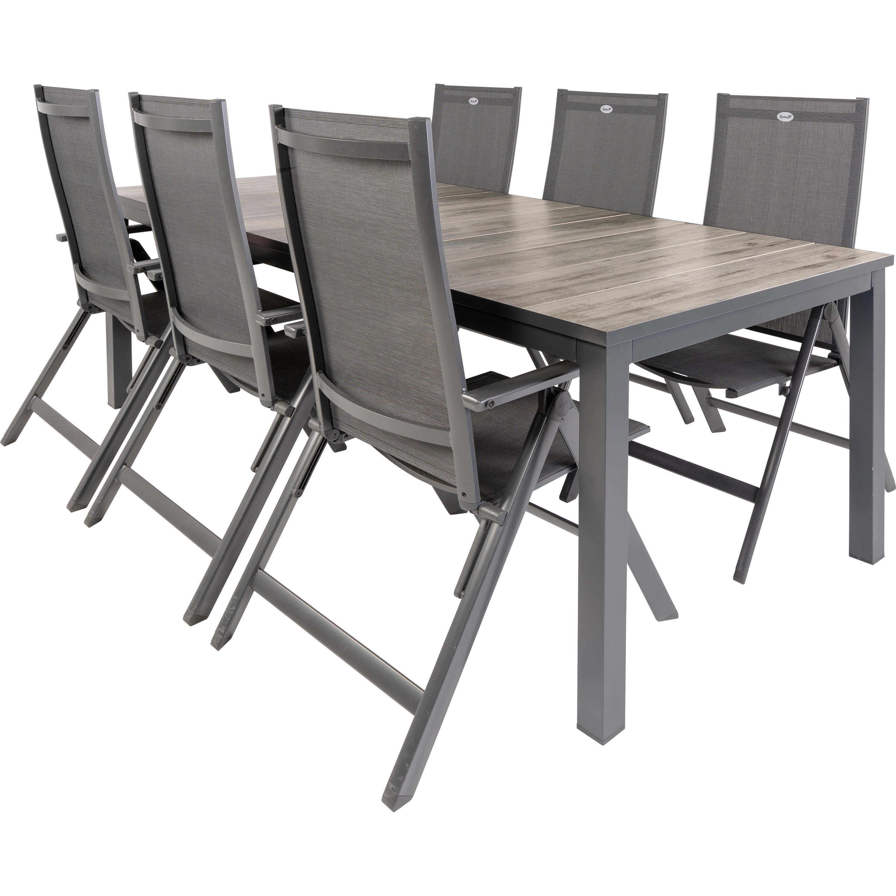 Hartman Comino Aruba 223 x 101 cm verstelbare tuinset 7-delig