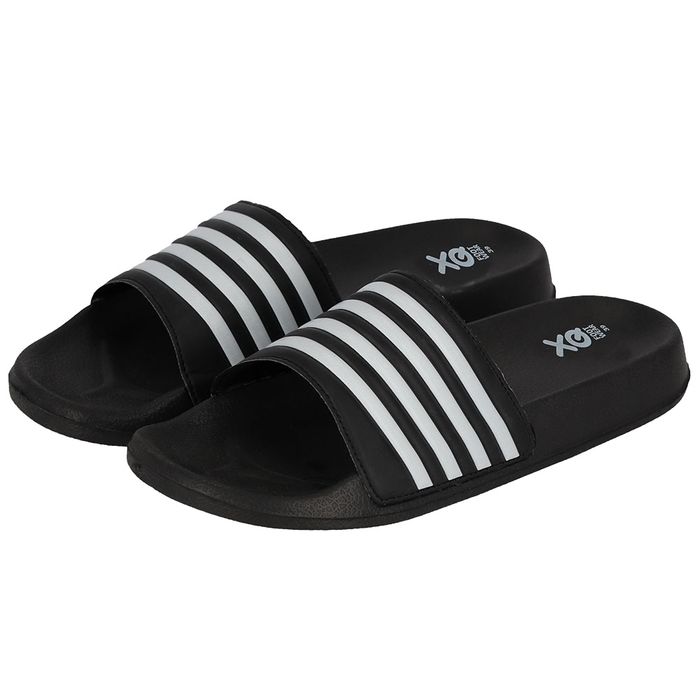 XQ 000125994005 slippers dames black white - Main Image