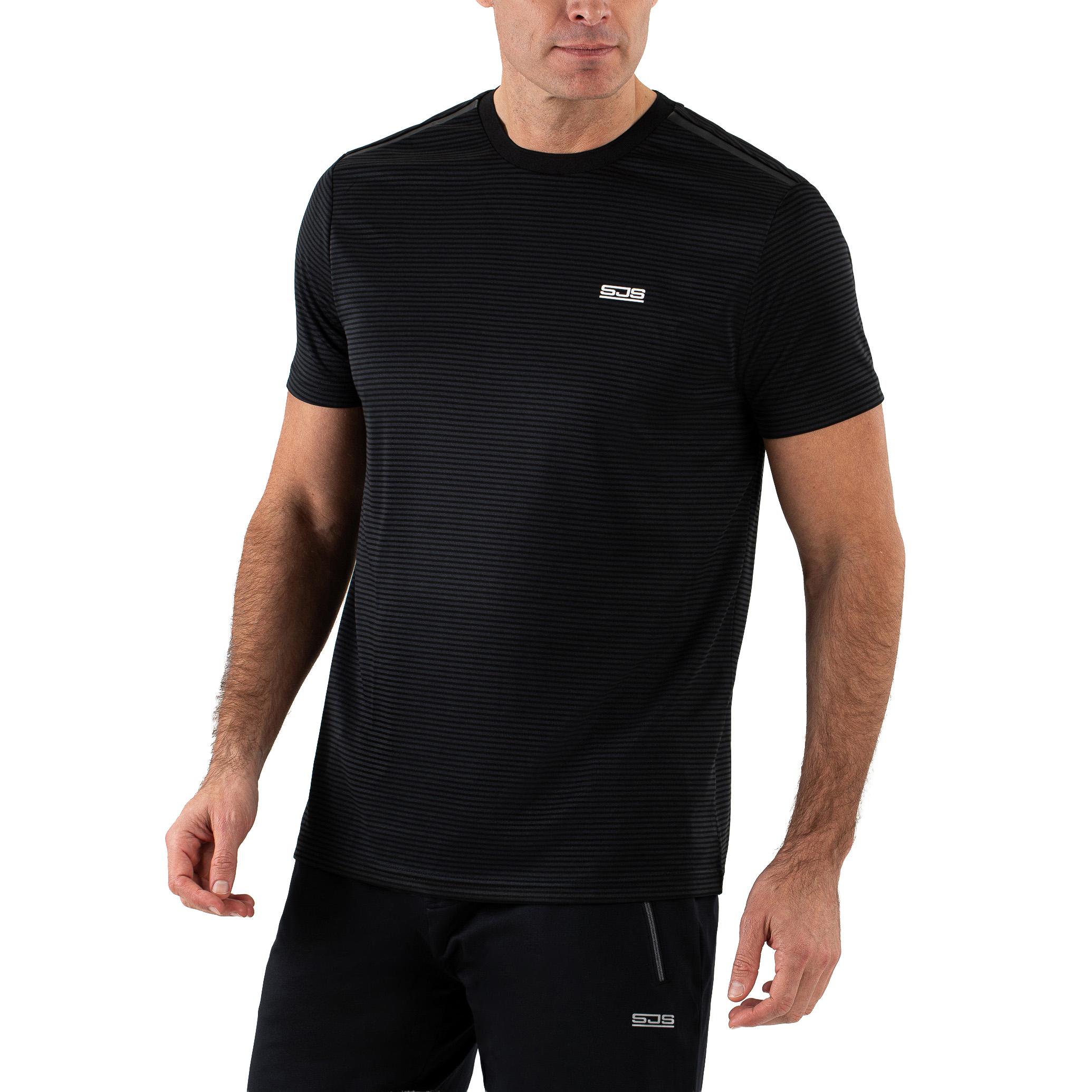 Sjeng Sports Tex tennisshirt heren black 