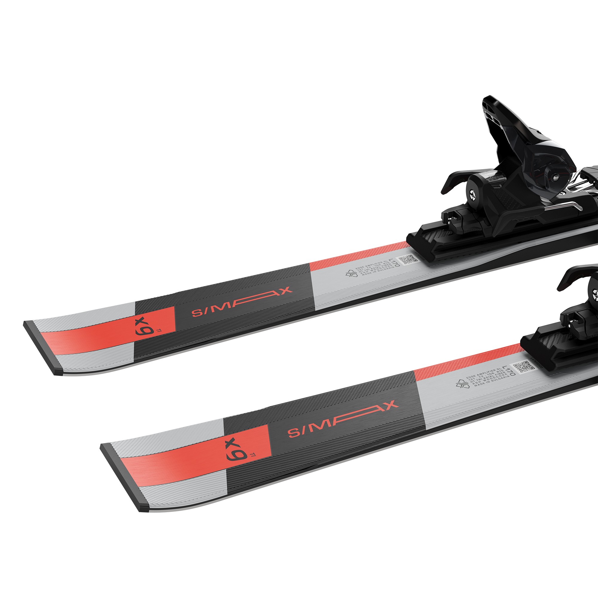 Salomon S/Max X9 Ti 24 - 25 ski's met M 11 GW binding