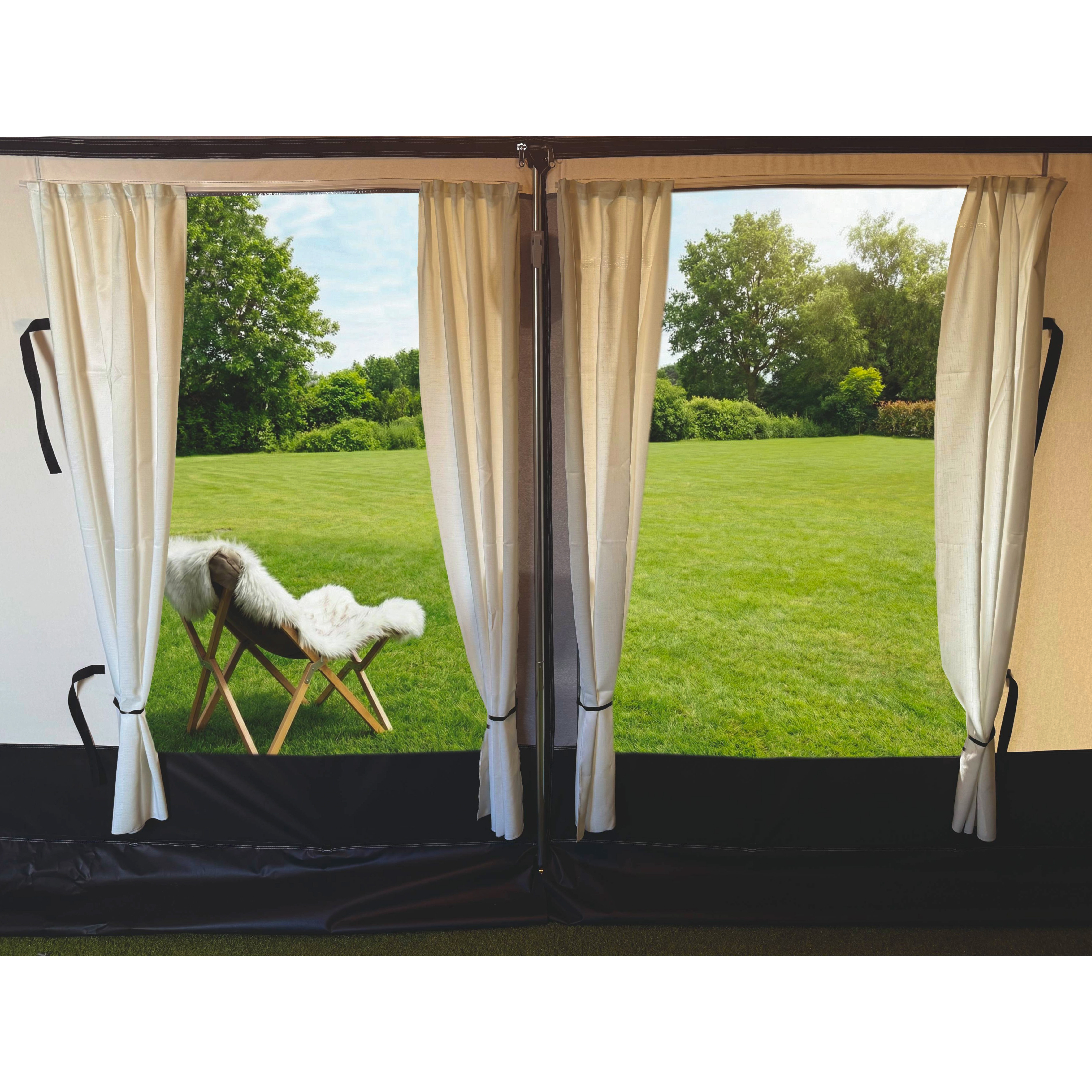 REDA Explore FrontPRO 300 - 325 gordijnenset daisy white