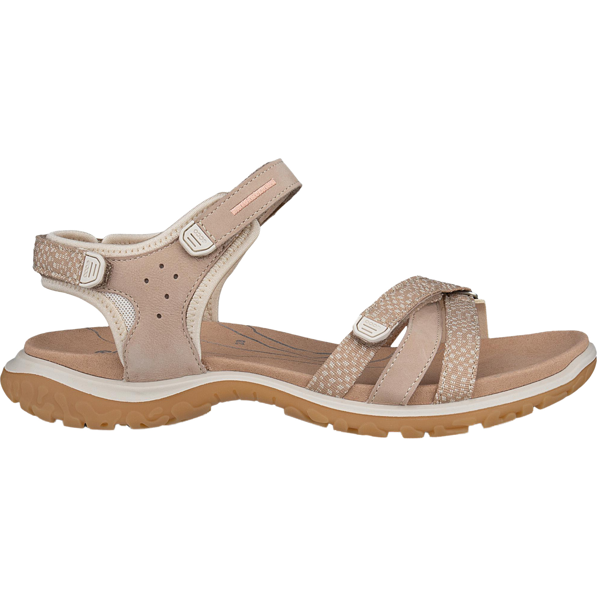 Ecco Offroad Roam sandalen dames lea tex nude limestone 