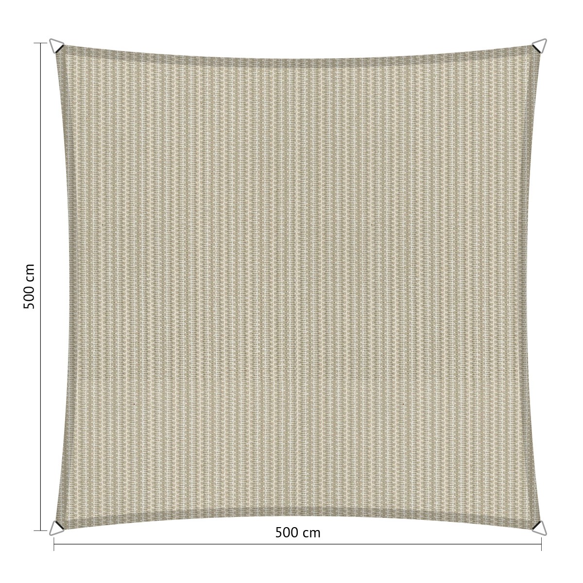 Shadow Comfort Vierkant schaduwdoek 500 x 500 cm sahara sand 