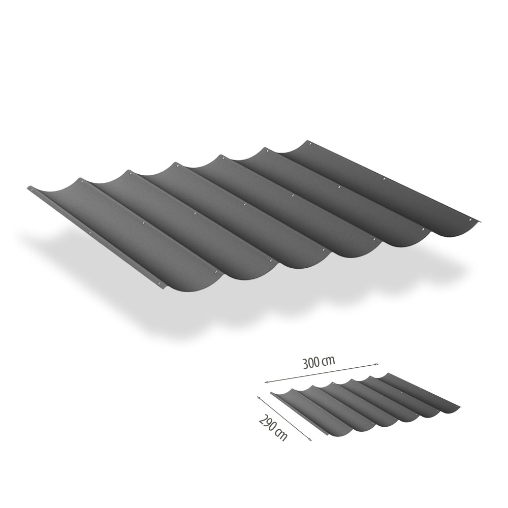 Shadow Comfort Harmonica schaduwdoek 290 x 300 cm cool grey 