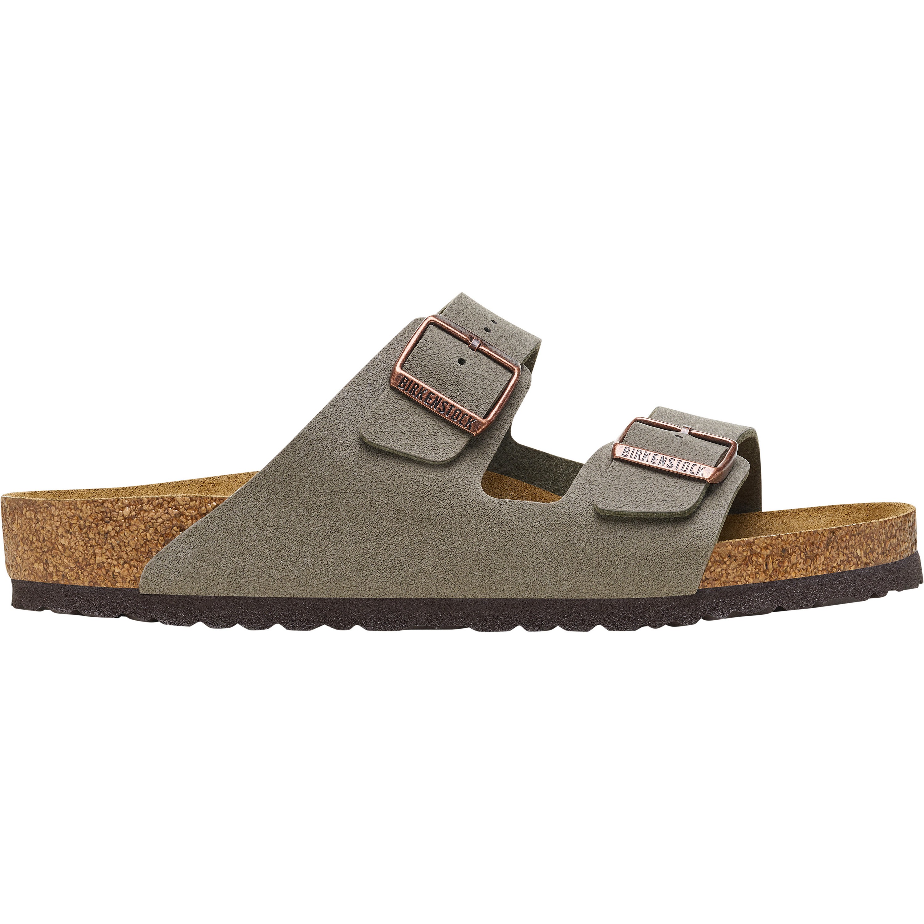 Birkenstock Arizona slippers heren birkibuc stone 