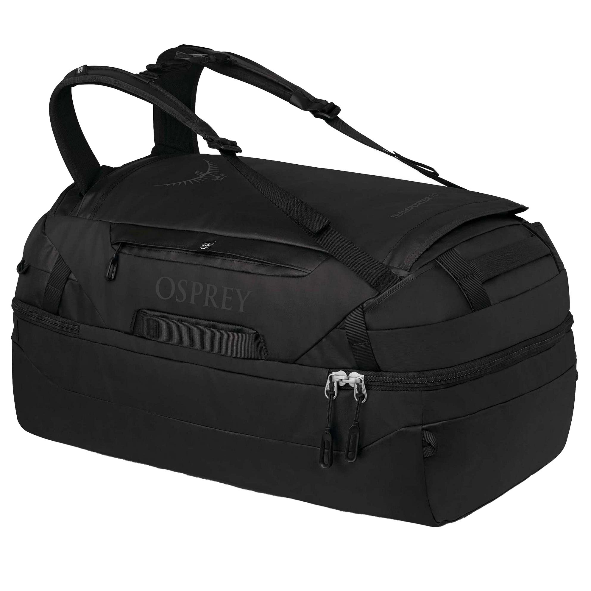 Osprey Transporter Squffel 70 liter reistas raven black 