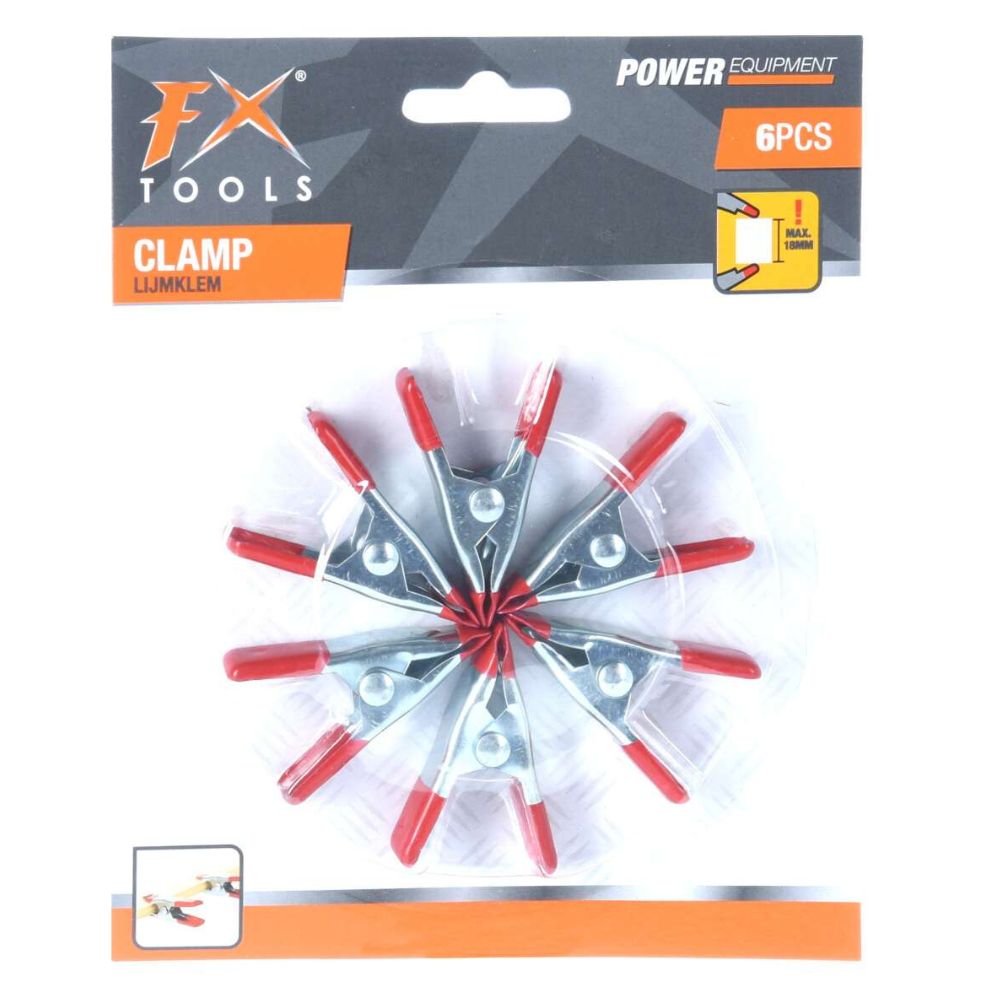 FX Tools veerklem 5 cm 6-pack 
