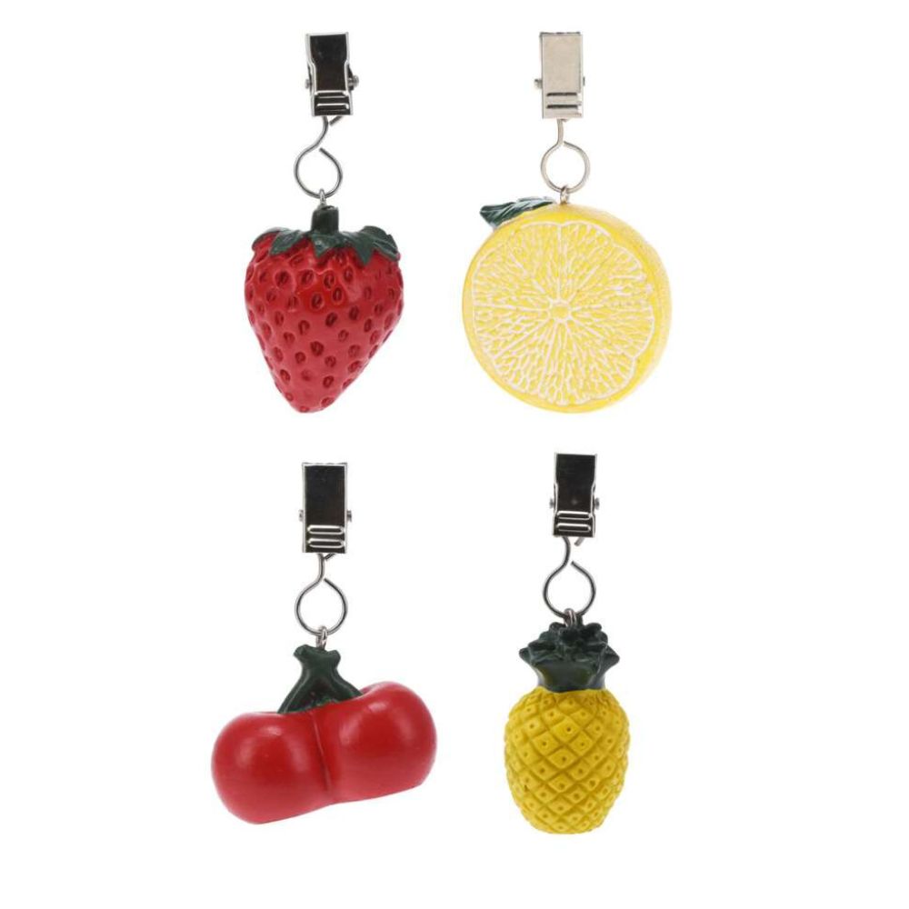 DWS Fruit tafelkleedgewichten 4-pack assorti 