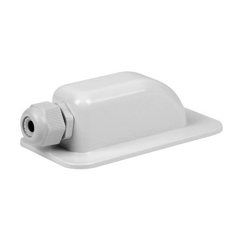 DEYMU 7-delige montagebeugel voor zonnepanelen, witte rechthoek, set-vrije hoekbeugel voor camper, boten, caravans, campers (wit