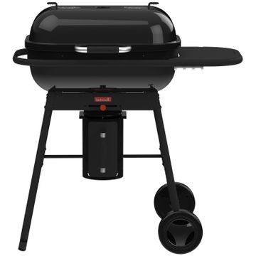 Relaxdays barbecue, draagbaar, 34 cm, houtskoolbarbecue met deksel en Relaxdays barbecue, draagbaar, 34 cm, houtskoolbarbecue met deksel en