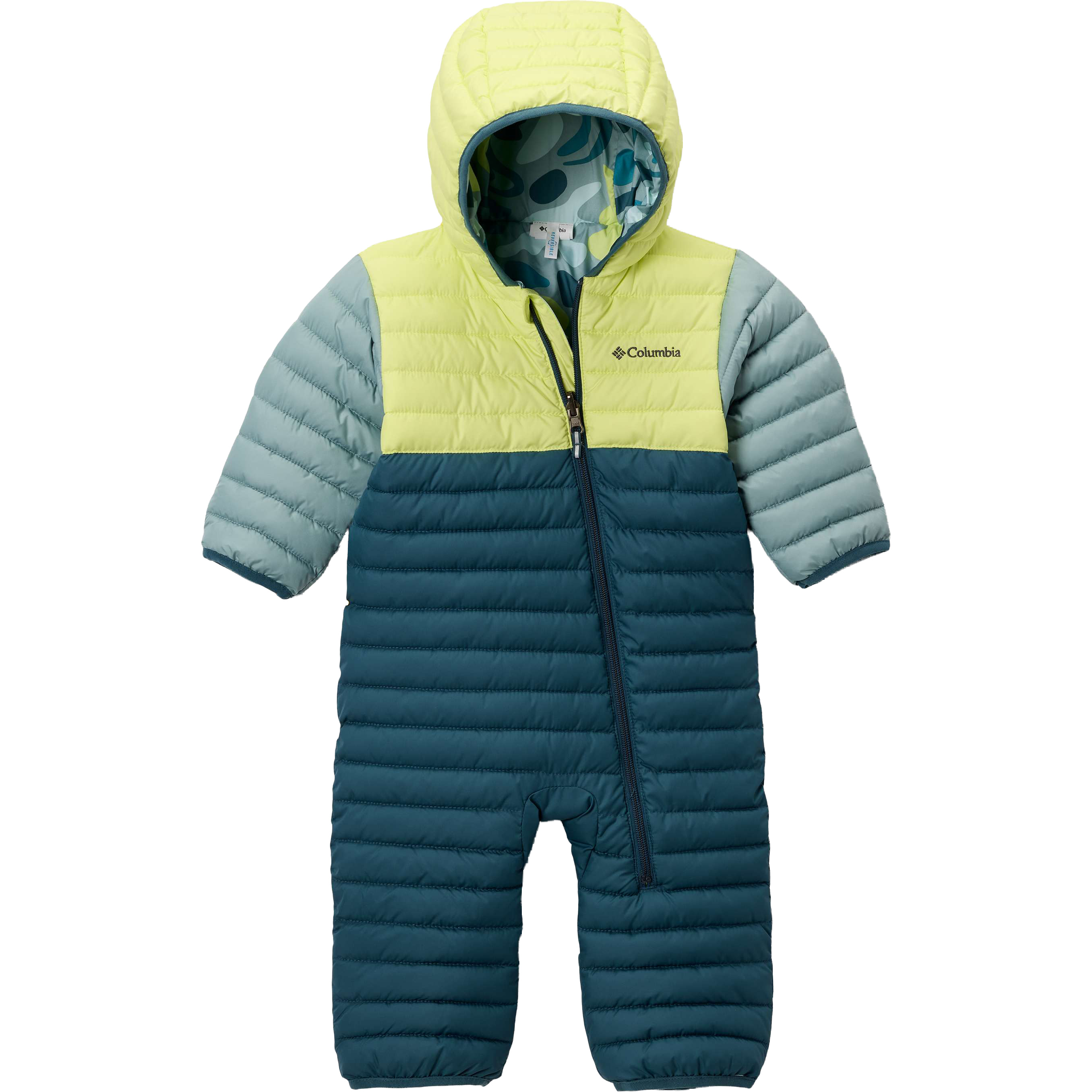 Columbia Powder Lite II Reversible skipak junior everblue neon light crushed blue